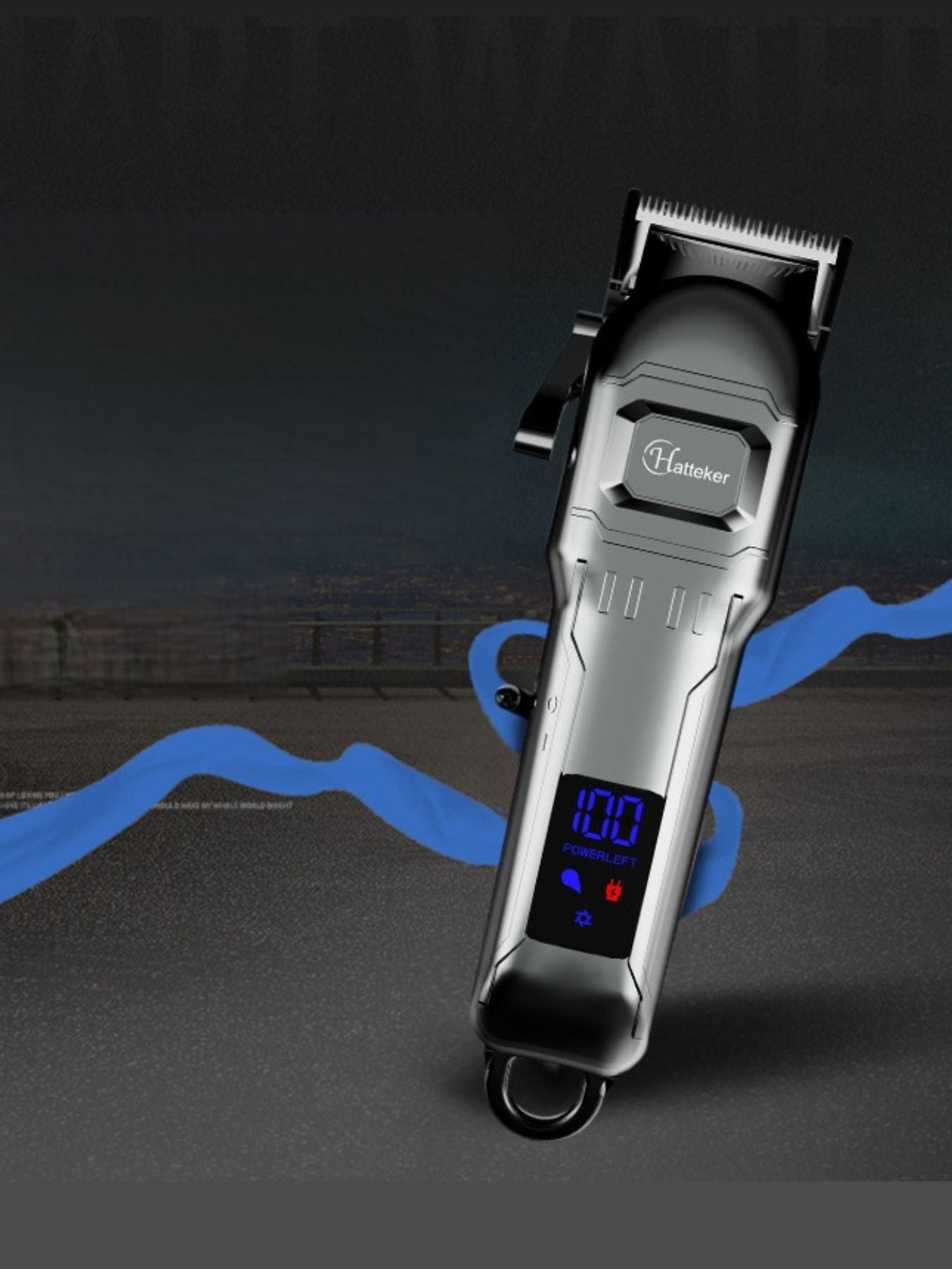 Cordless Hair Clipper with LED Display Unique Oils