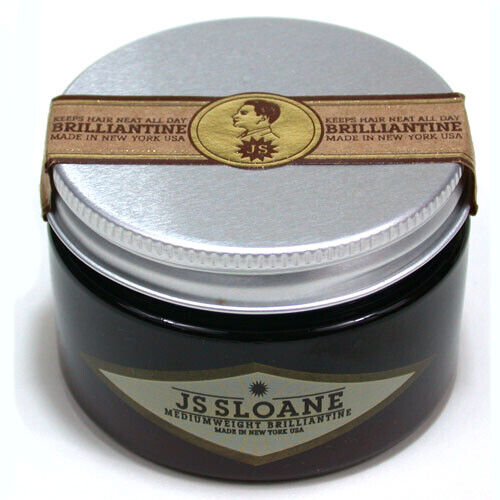 JS Sloane Medium Weight Brilliantine Hair Pomade The Grease Shop