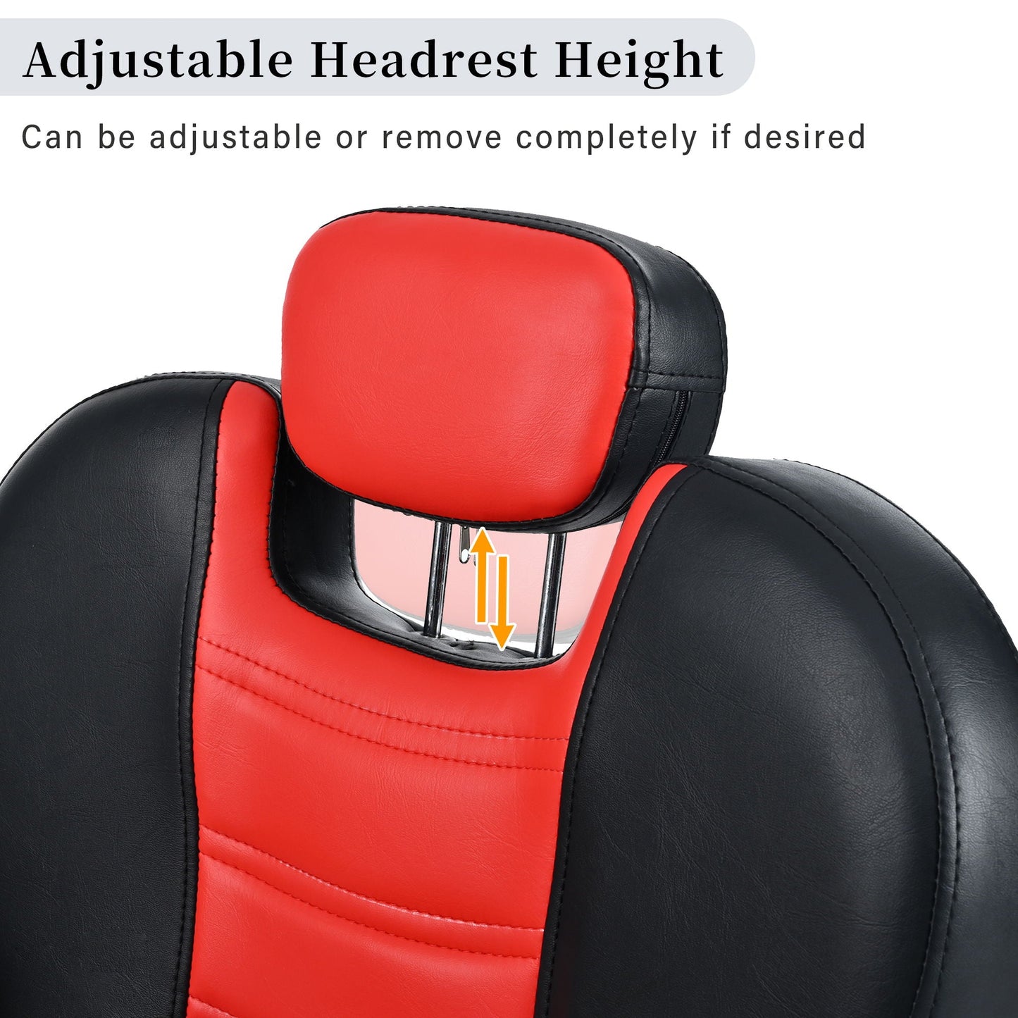 Classic Reclining Barber Chair Salon Chair For Hair Stylist With Heavy Duty Hydraulic Pump, 360° Rotation, Tattoo Chair Shampoo Beauty Salon Equipment, Max Load Weight 330 Lbs HouseOfZazla