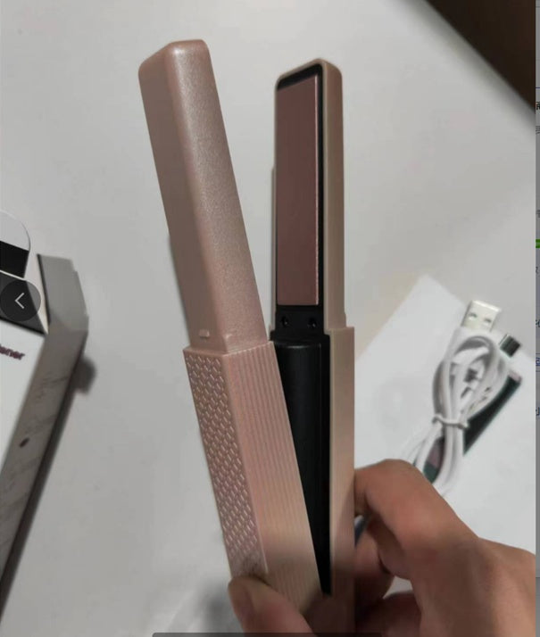 Hair Straightener Cordless Usb Hair Straightener Mini Ceramics Hair Curler 3 Constant Temperature Portable Flat Iron For Travel Noventix