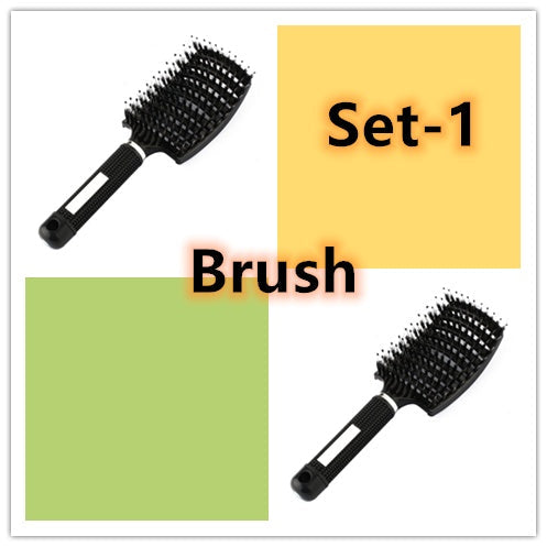 Hairbrush Anti Klit Brushy Haarborstel Women Detangler Hair Brush Bristle Nylon Scalp Massage  Teaser Hair Brush Comb Noventix