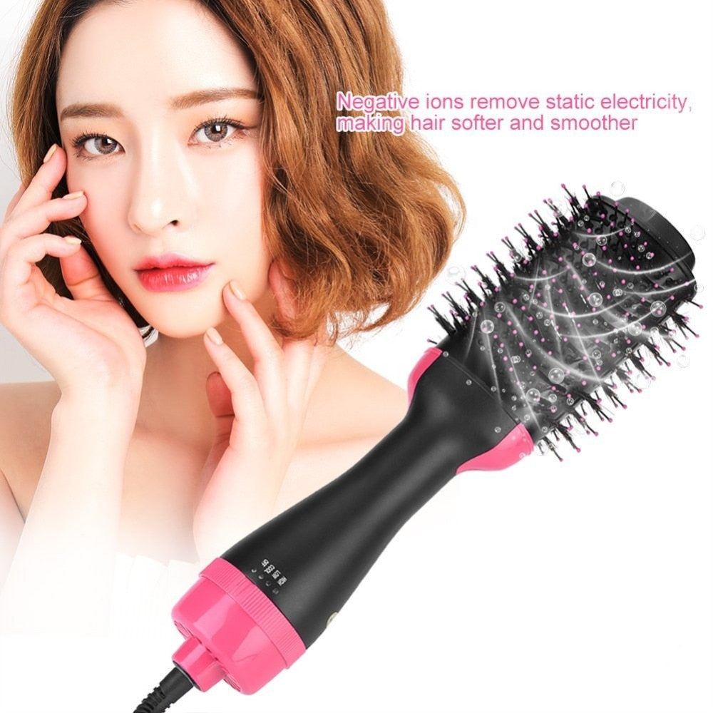 Multifunctional 2 in 1 Hair Dryer Volumizer Rotating Hot Hair Brush American Smart