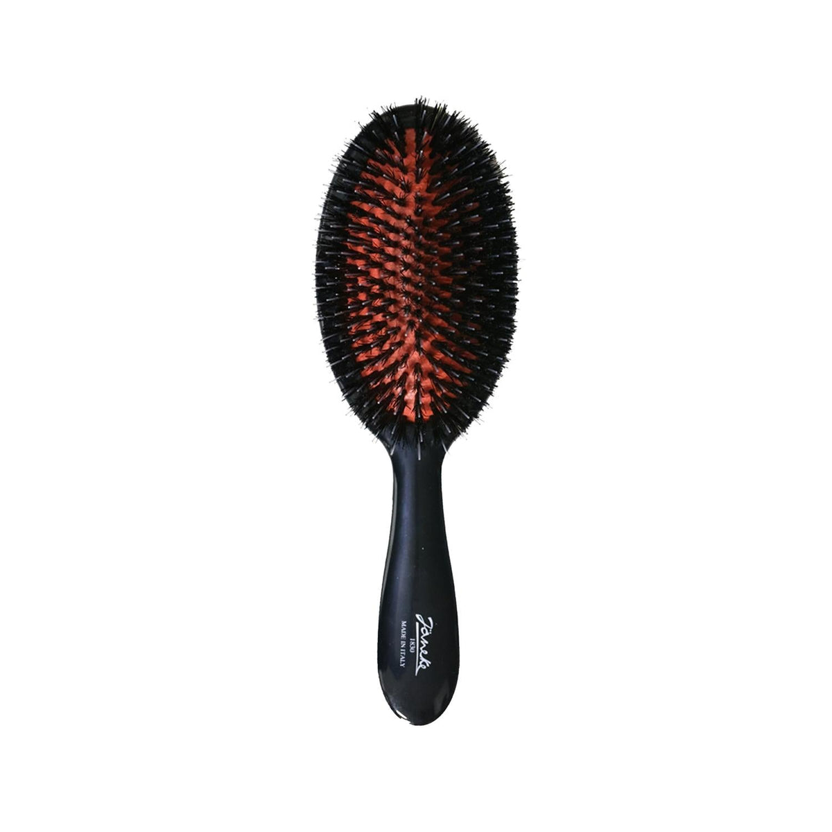 Janeke Black Hair Brush SP23M NER for Gentle Detangling Beauty Care Bag