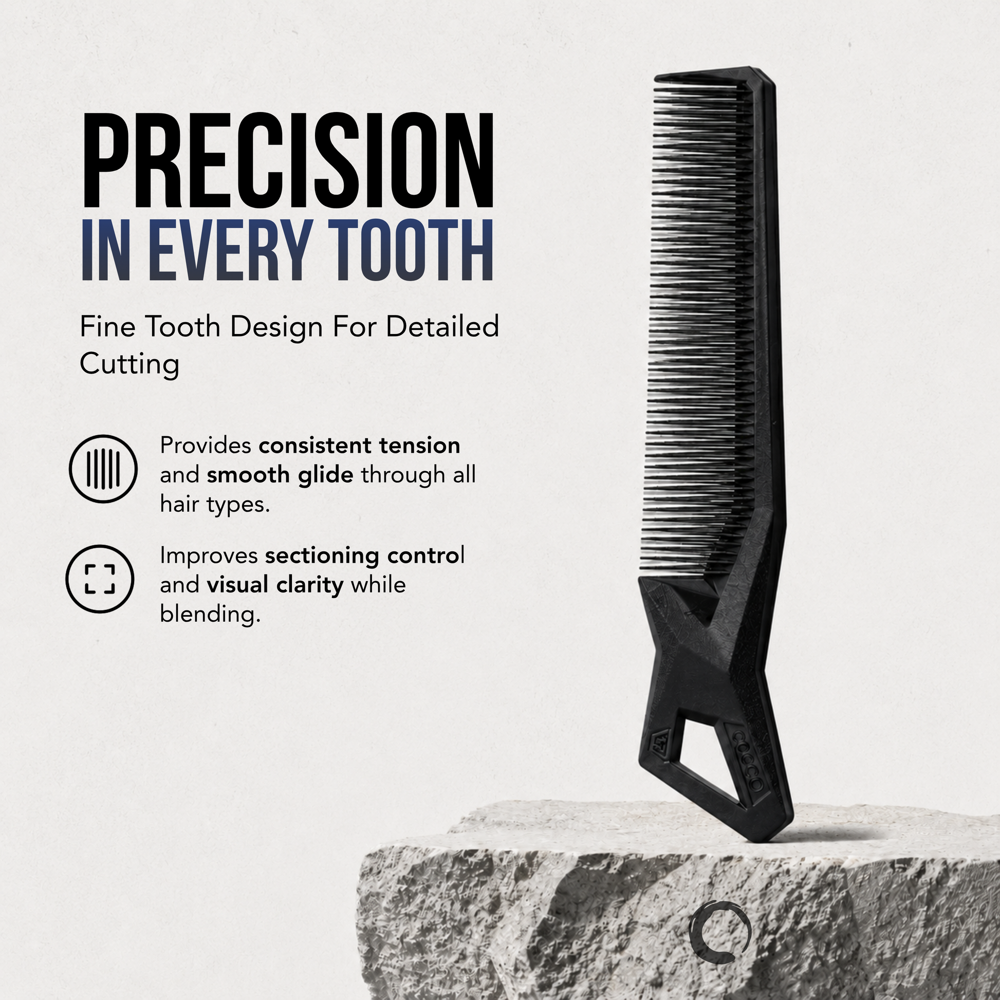 Clipper Comb (Black) Cocco Hair Professional