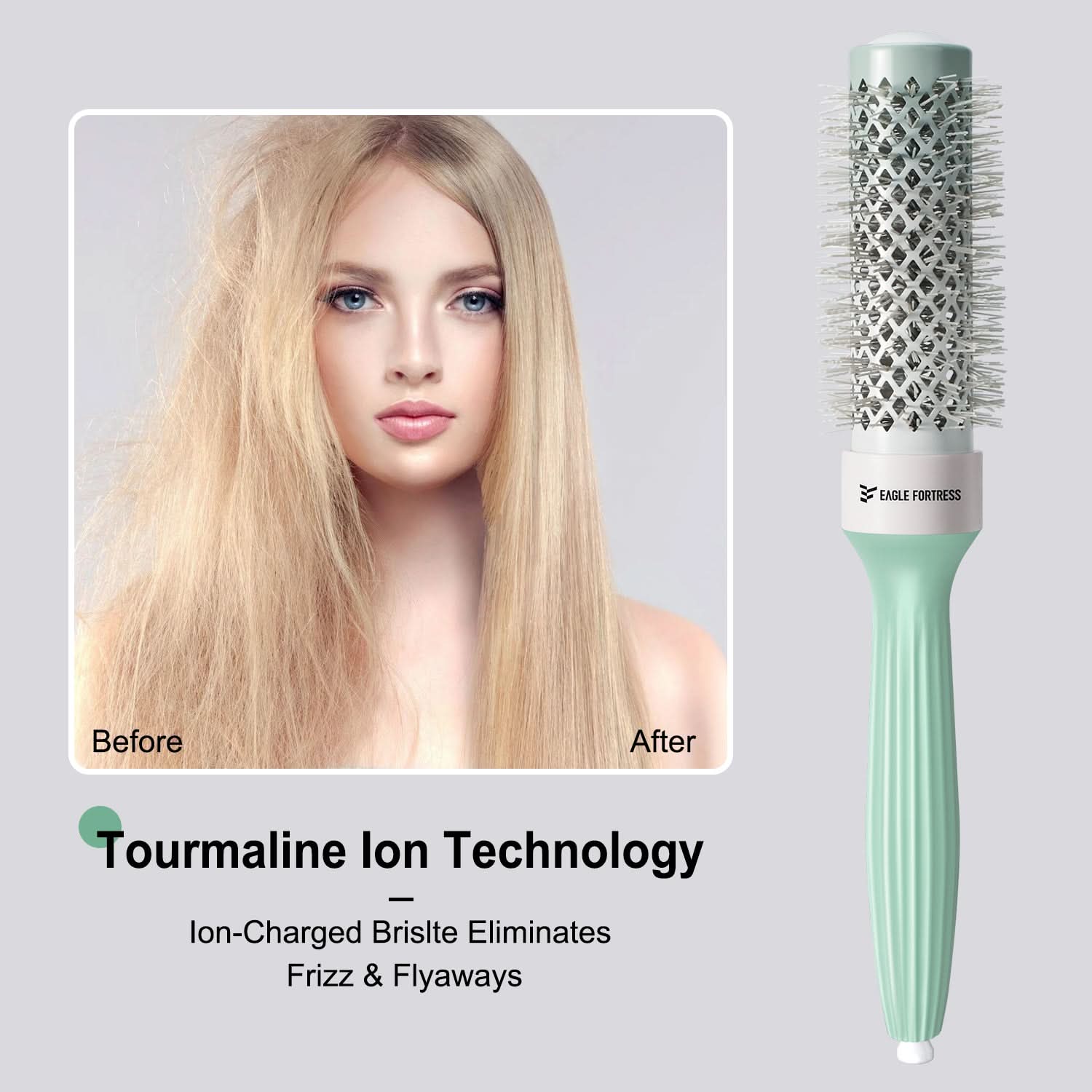 Eagle Fortress Professional Round Hair Brush 1.69 in The Beauty Box