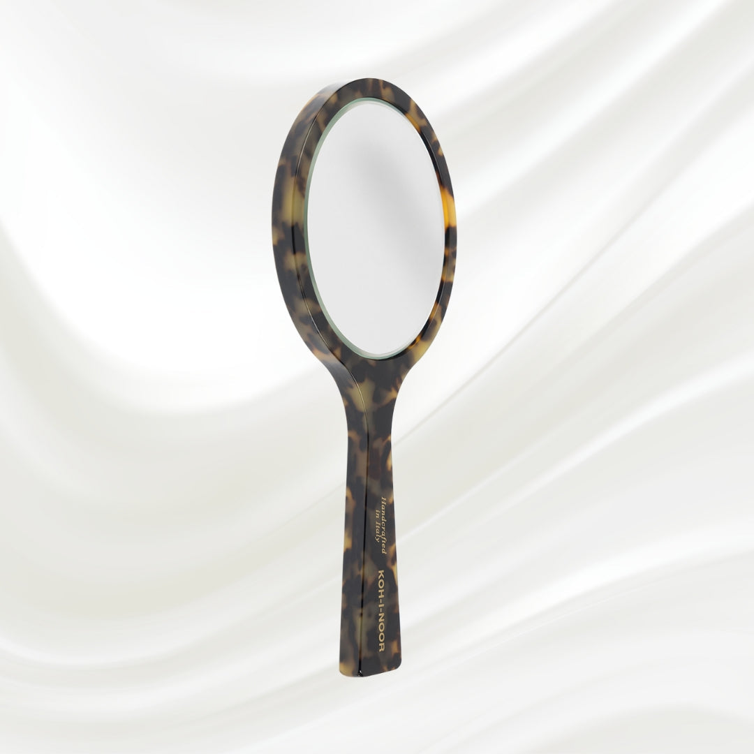 Luxury Hand Mirror - Garden Green Acetate with German Glass KOH-I-NOOR Beauty USA