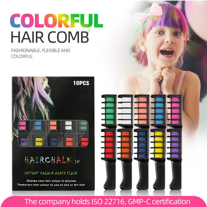 Temporary Mini Disposable Crayons Hair Color Dyeing Mascara Dye Chalk Box With Brush My Store
