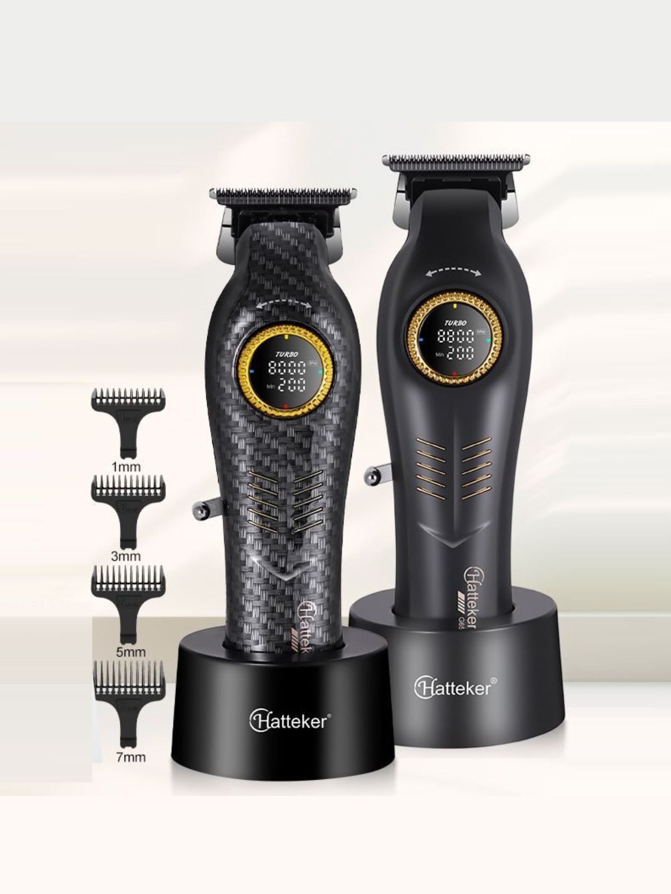 Cordless Hair Clipper with LED Display Unique Oils