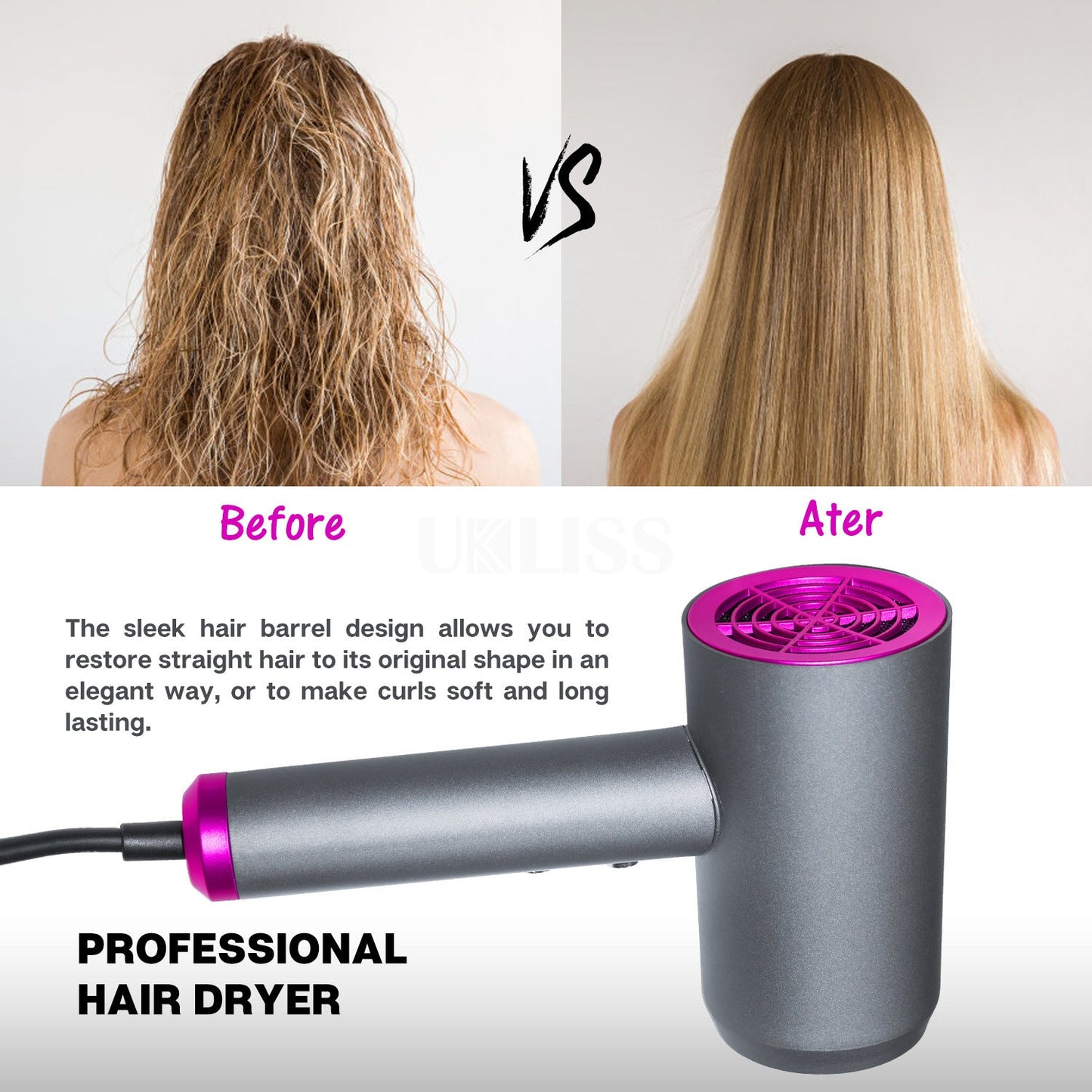 Net Red Hammer Hair Dryer Household Mute Hot And Cold Air FLIPSTYLEZLLC