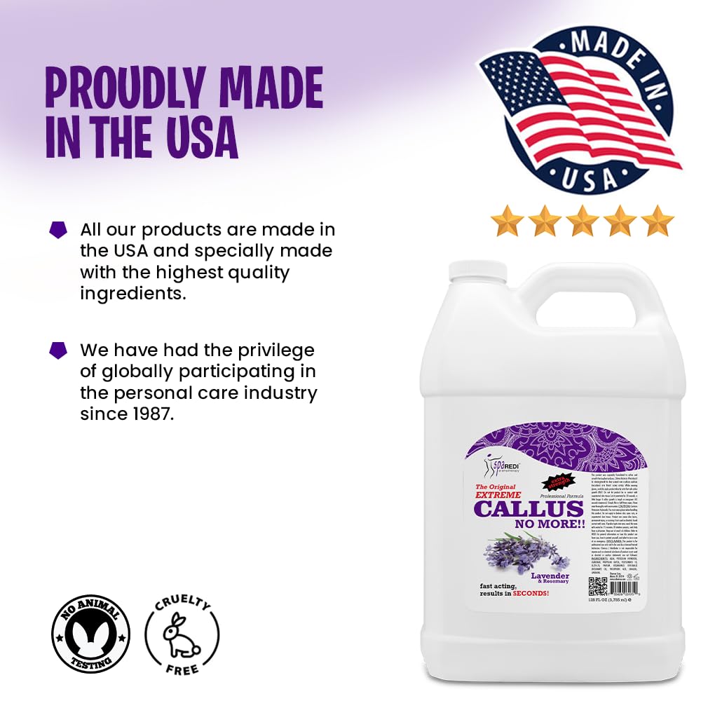 Callus Remover Lavender & Rosemary 128oz Lunali Nail Supply