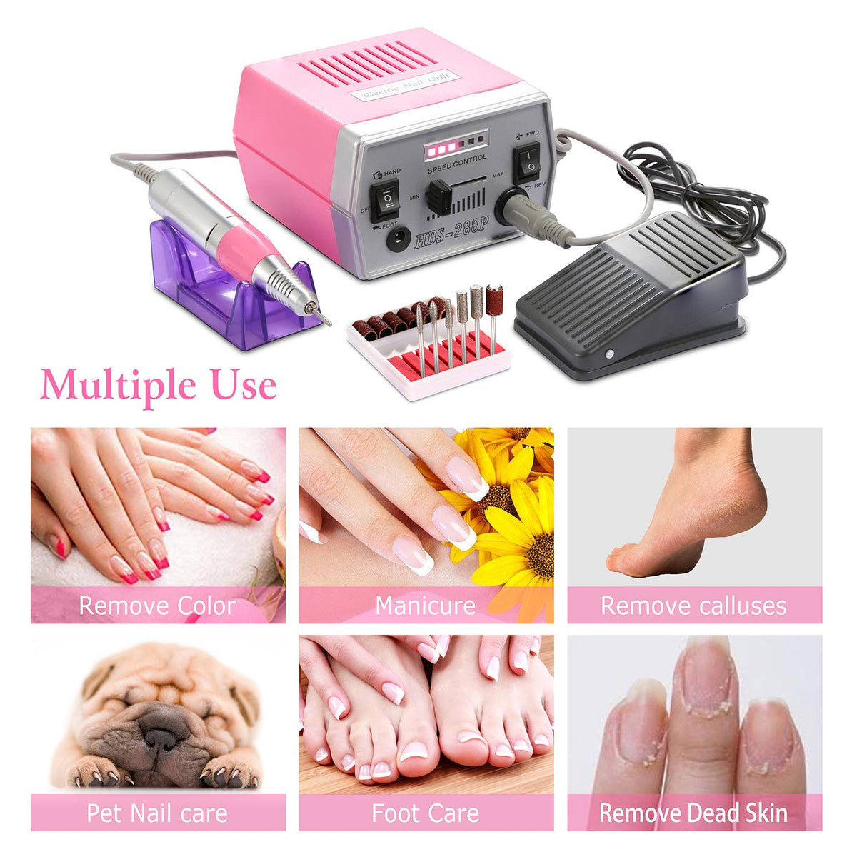 Professional Acrylic Nail Drill Machine Gamba Beauty