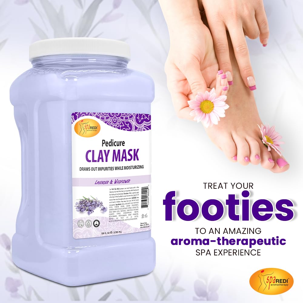 Pedi Clay Lavender - 128oz Lunali Nail Supply