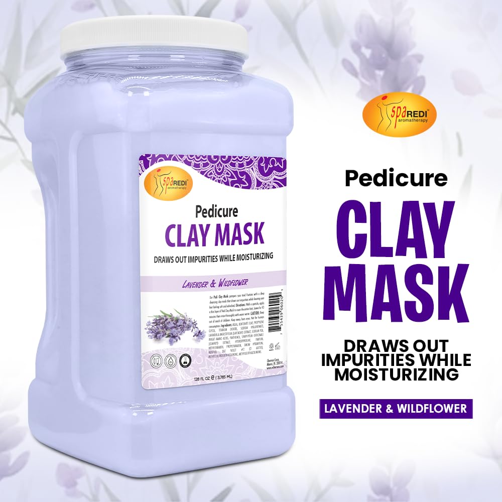 Pedi Clay Lavender - 128oz Lunali Nail Supply