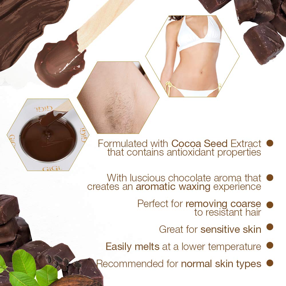 GiGi Milk Chocolate Creme Wax™ 14 Oz Lunali Nail Supply