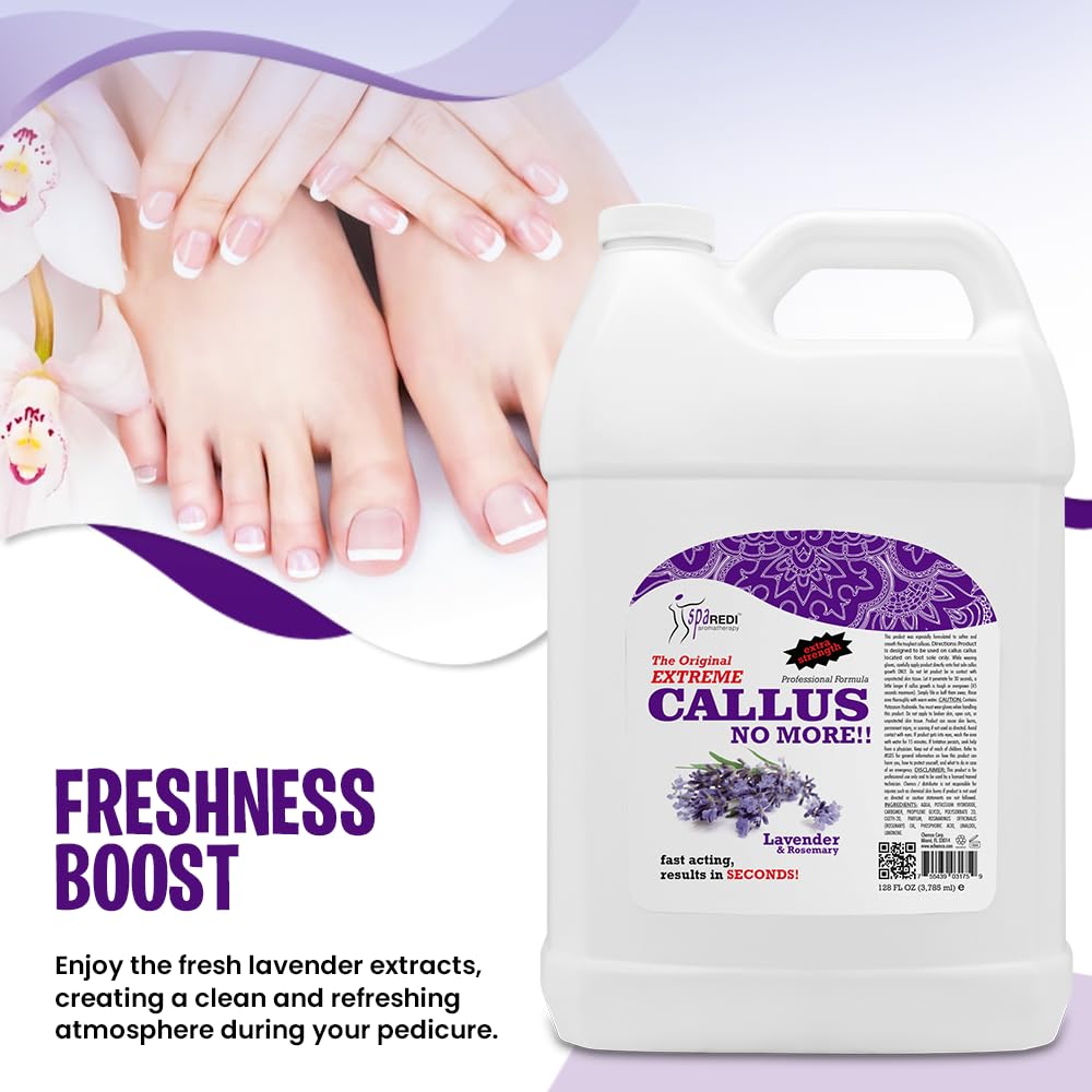 Callus Remover Lavender & Rosemary 128oz Lunali Nail Supply