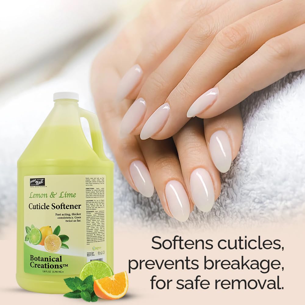 * Case Lemon & Lime Cuticle Softener - 4x128oz Lunali Nail Supply