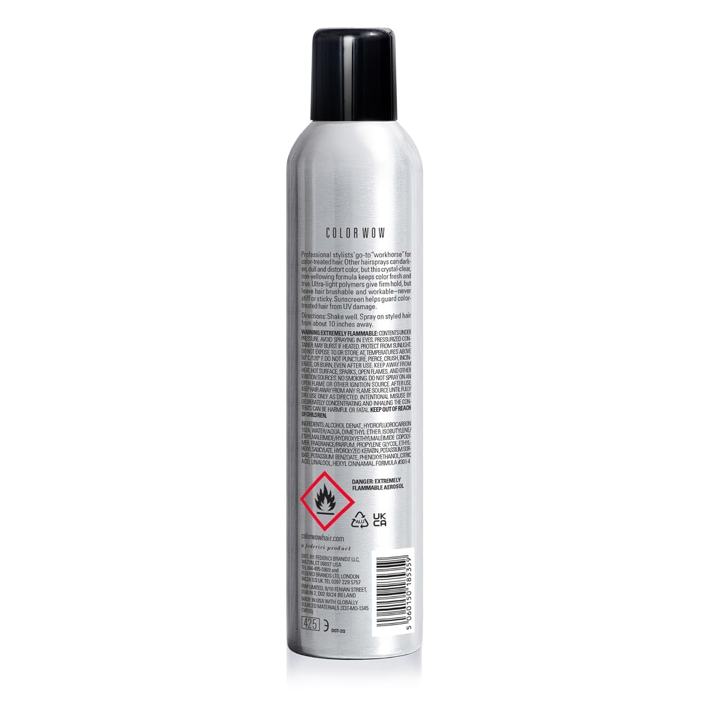 COLOR WOW Cult Favorite Firm + Flexible Hairspray – Lightweight spray with all day hold | Humidity resistance | Heat + UV protection | non stiff, non sticky | Brushable | Non yellowing 7DAY'S