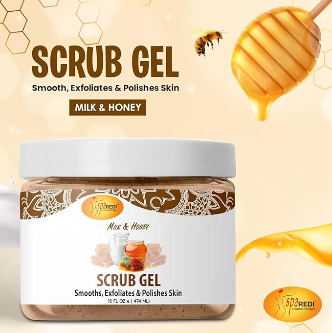 Pedi Scrub Gel 16oz - Milk & Honey Lunali Nail Supply
