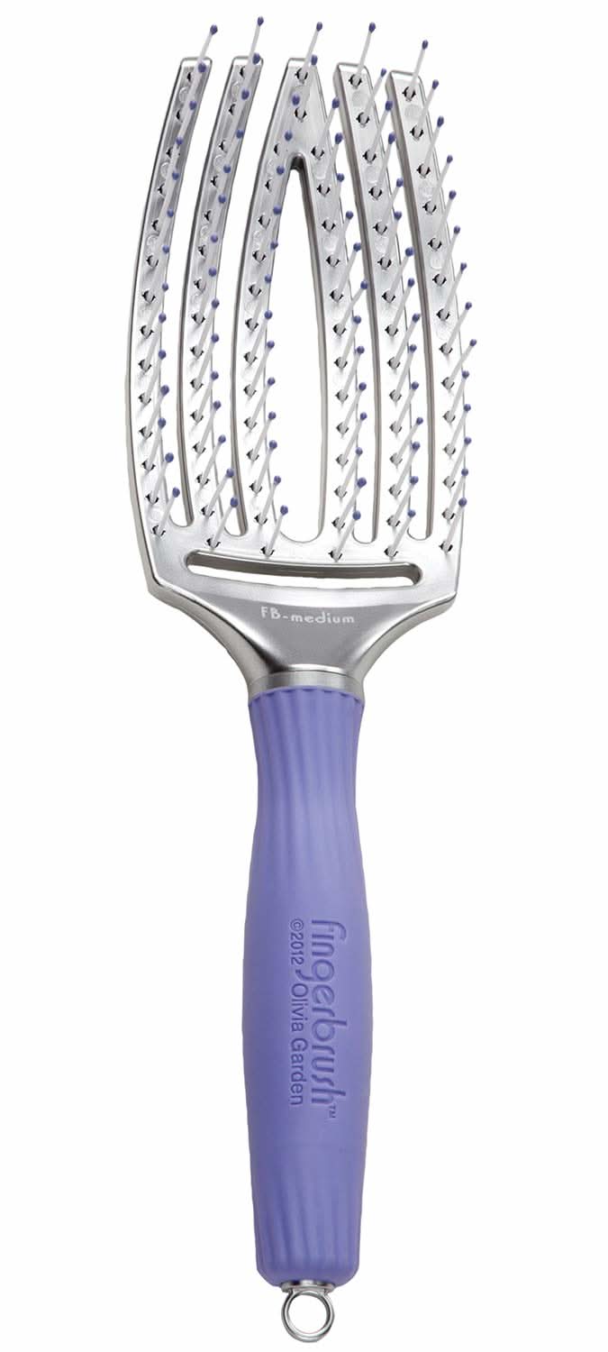 Olivia Garden Fingerbrush Curved & Vented Paddle Hair Brush FB-LG The Beauty Box
