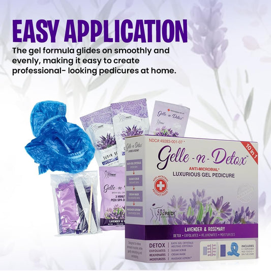SpaRedi - Gelle-n-Detox Luxurious Gel Pedicure 10in1 Queen Nails & Beauty Supplies