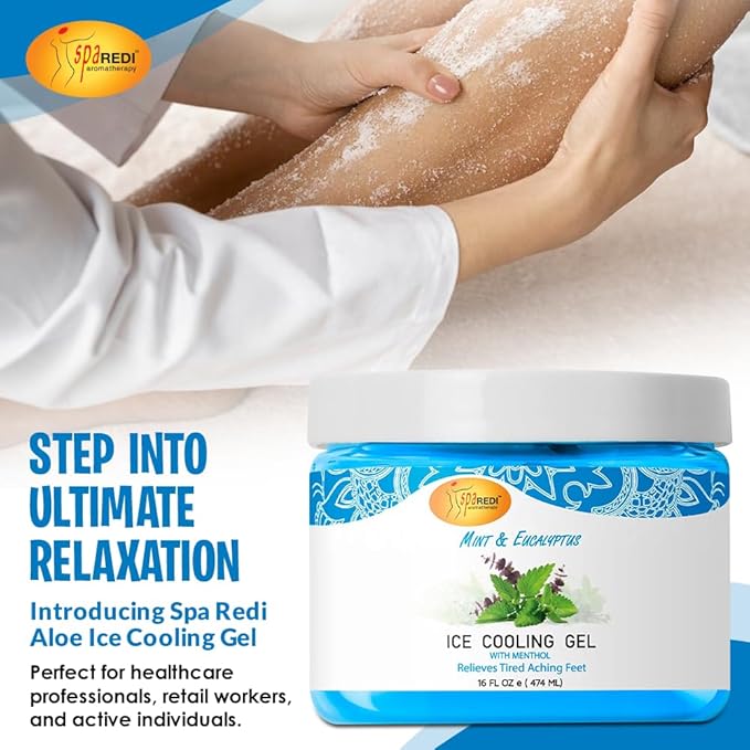 Cooling Gel 16oz - Mint & Eucalyptus Lunali Nail Supply
