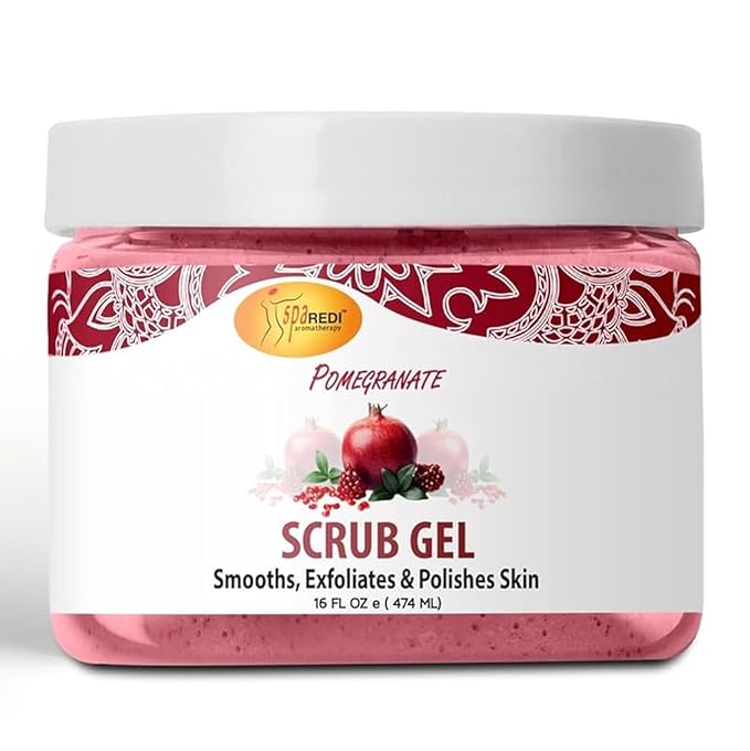 Pedi Scrub Gel 16oz - Pomegranate Lunali Nail Supply