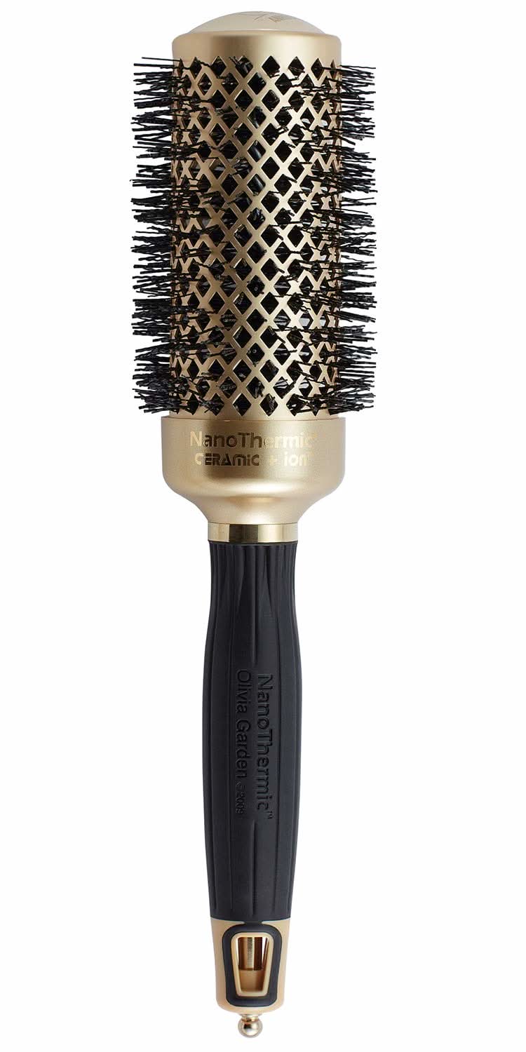 Olivia Garden NanoThermic Ceramic + Ion Hair Brush NT-34G (1 1/4") The Beauty Box