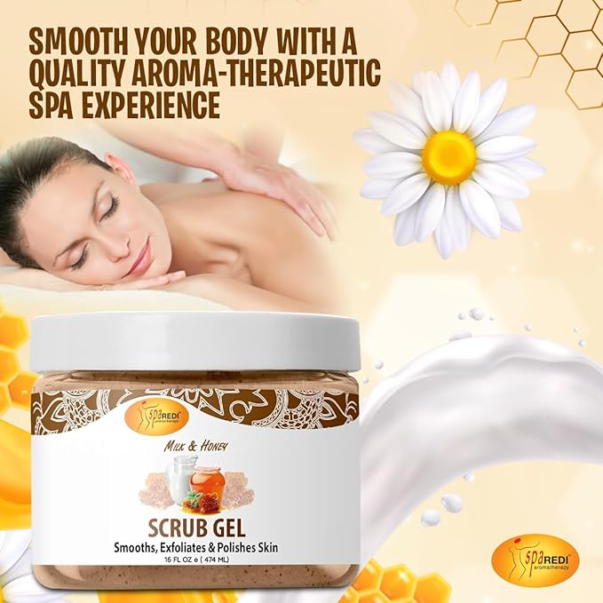 Pedi Scrub Gel 16oz - Milk & Honey Lunali Nail Supply