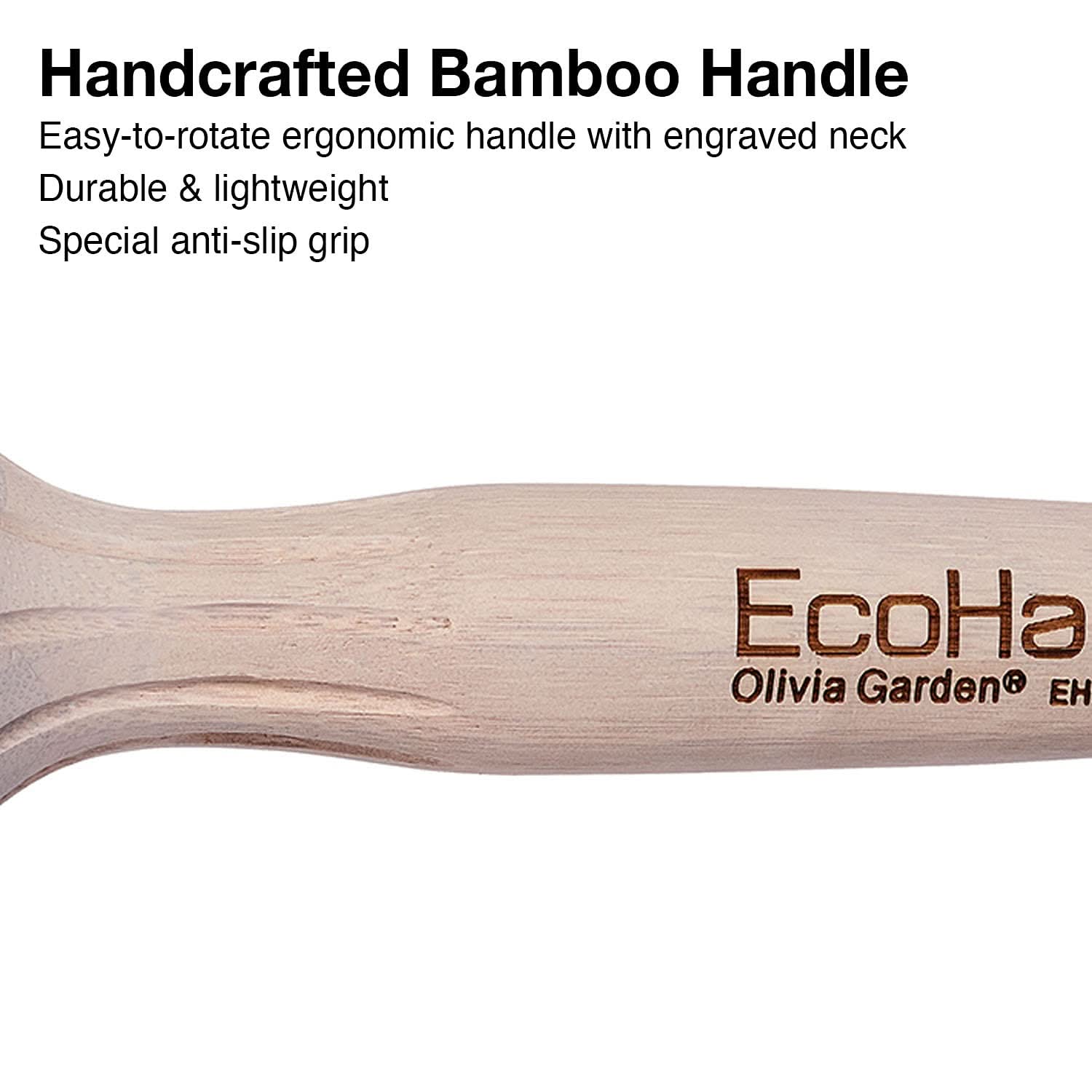 Olivia Garden Eco-Friendly Bamboo Combo Vent Brush EH-COV18 (2 1/8") The Beauty Box