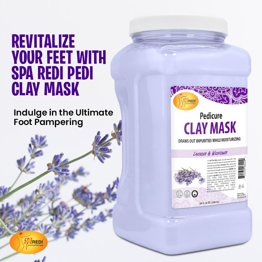 Pedi Clay Lavender - 128oz Lunali Nail Supply