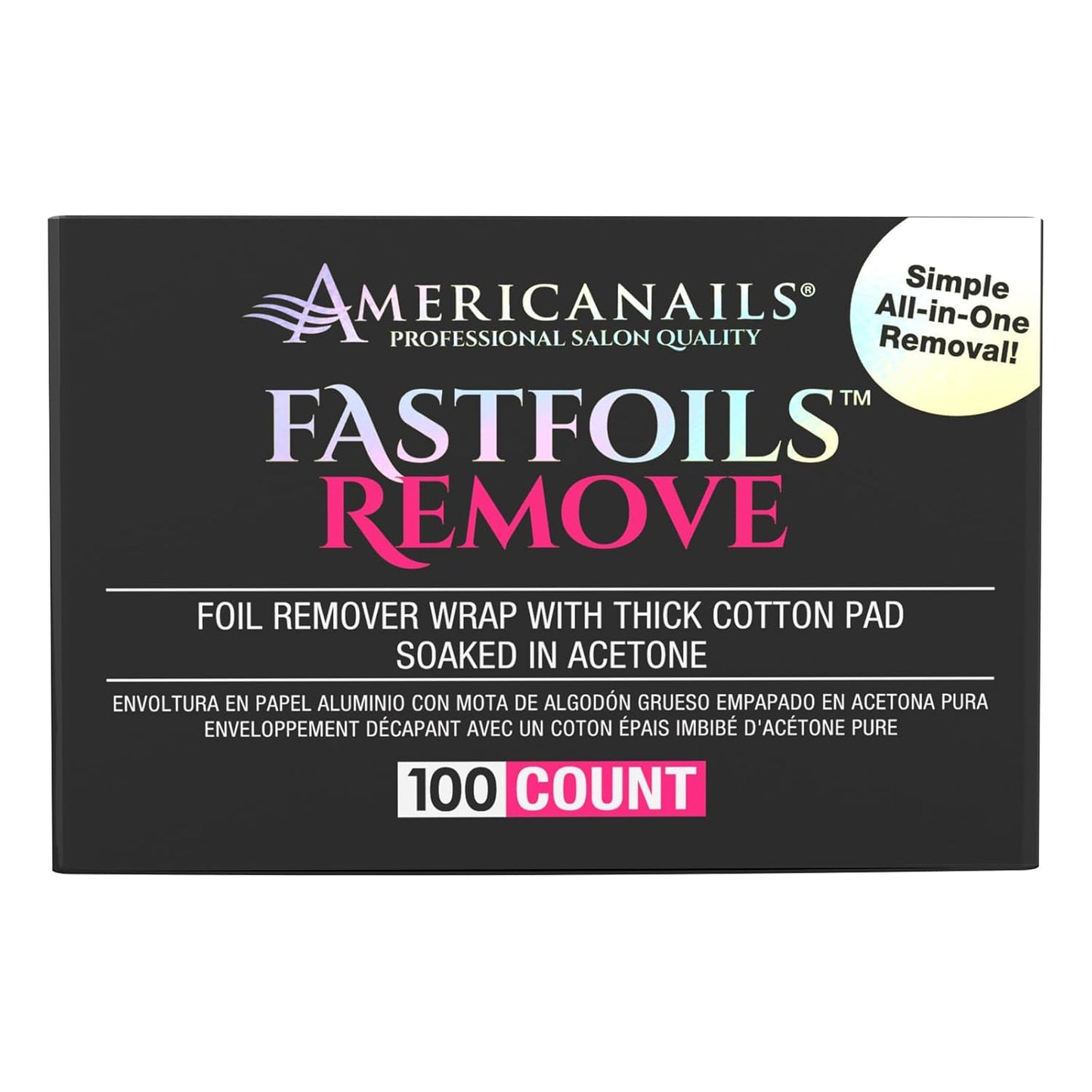 Fast Foil Remover - 100ct Lunali Nail Supply