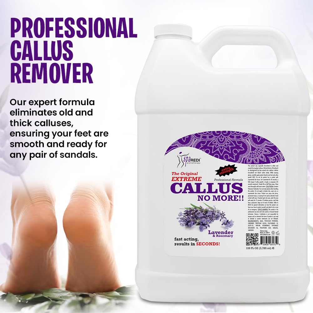Callus Remover Lavender & Rosemary 128oz Lunali Nail Supply