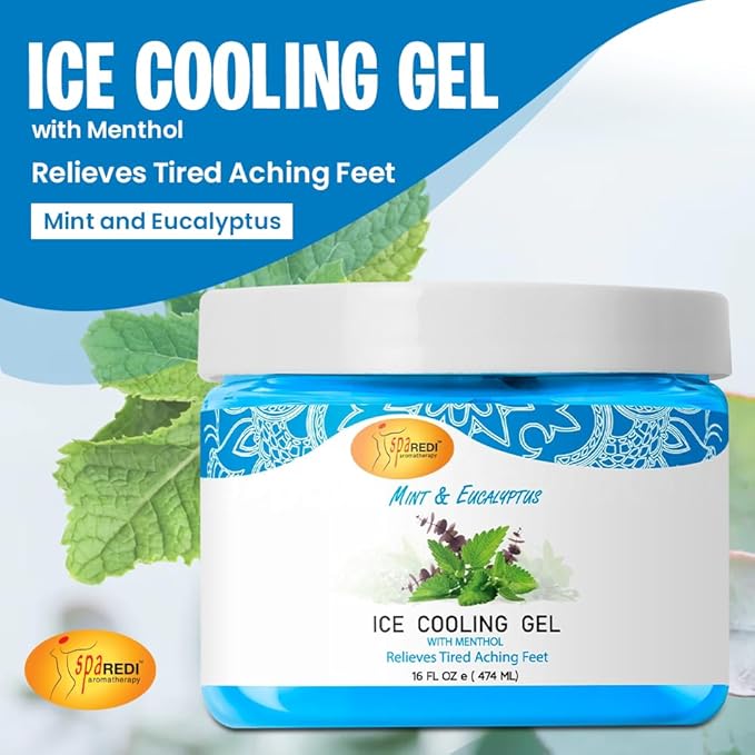Cooling Gel 16oz - Mint & Eucalyptus Lunali Nail Supply
