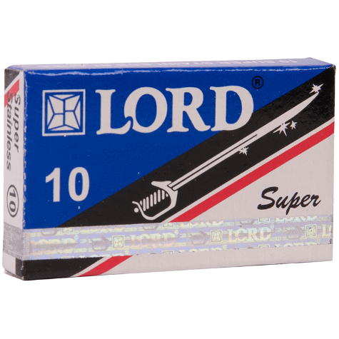 Lord Super Stainless Double Edge Razor Blades, 10 Blades Pasteur Pharmacy