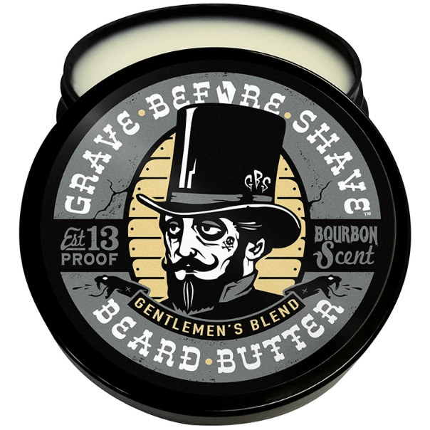 Grave Before Shave Gentlemen's Blend Beard Balm Bourbon Scent 2 Oz Pasteur Pharmacy