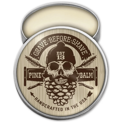 Grave Before Shave Pine Scent Beard Balm pine cedar Wood Scent  2 oz Pasteur Pharmacy