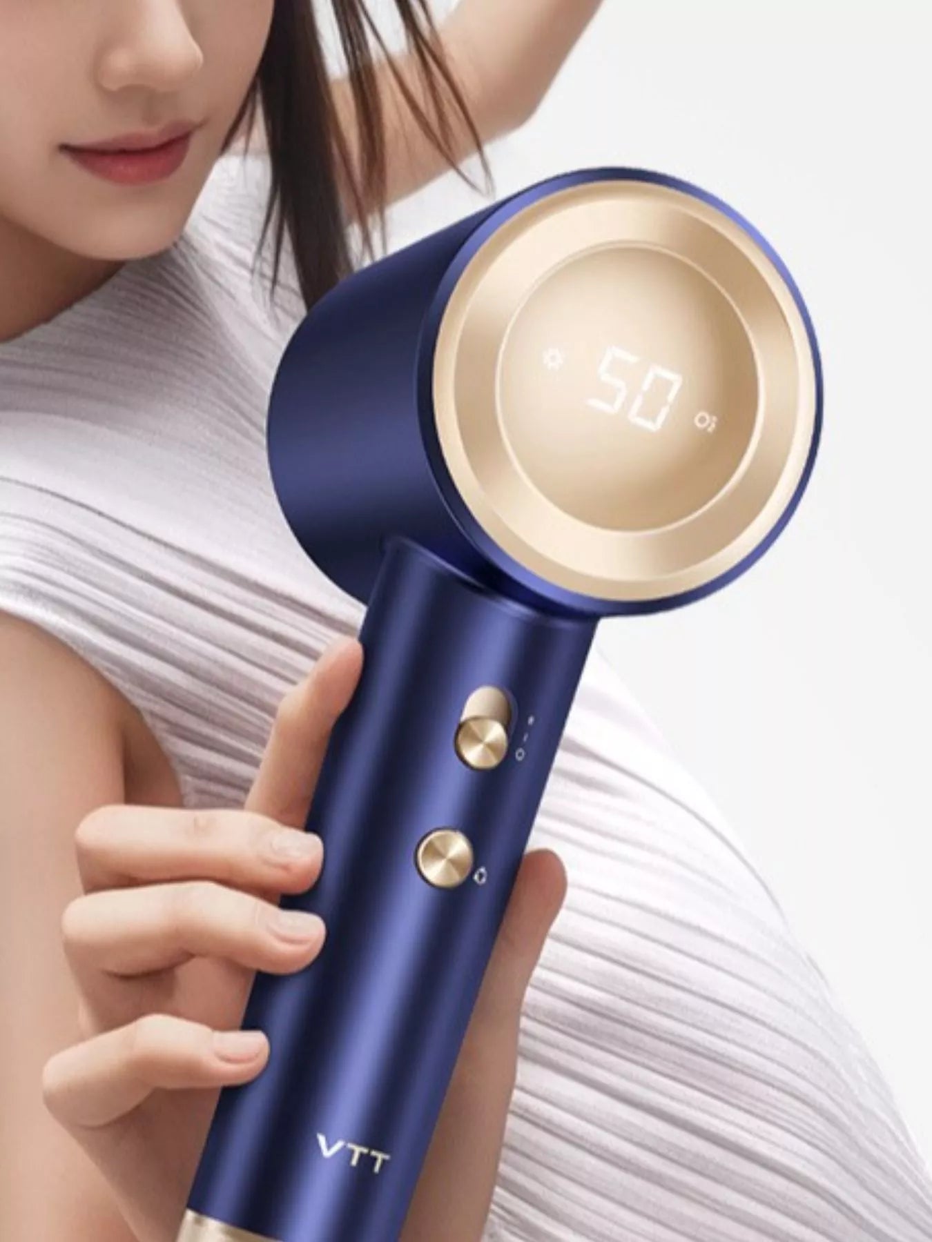 Smart Temperature Control High-speed Hair Dryer Unique Oils
