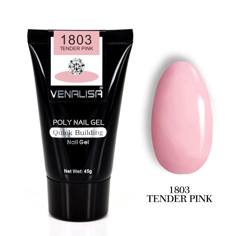 Venalisa Poly Nail Gel Kit Nail Fesign Builder Nail Gel Acrylic Transparent Crystal Coumuflage Set Nail Extend Jelly Gel Polish Noventix