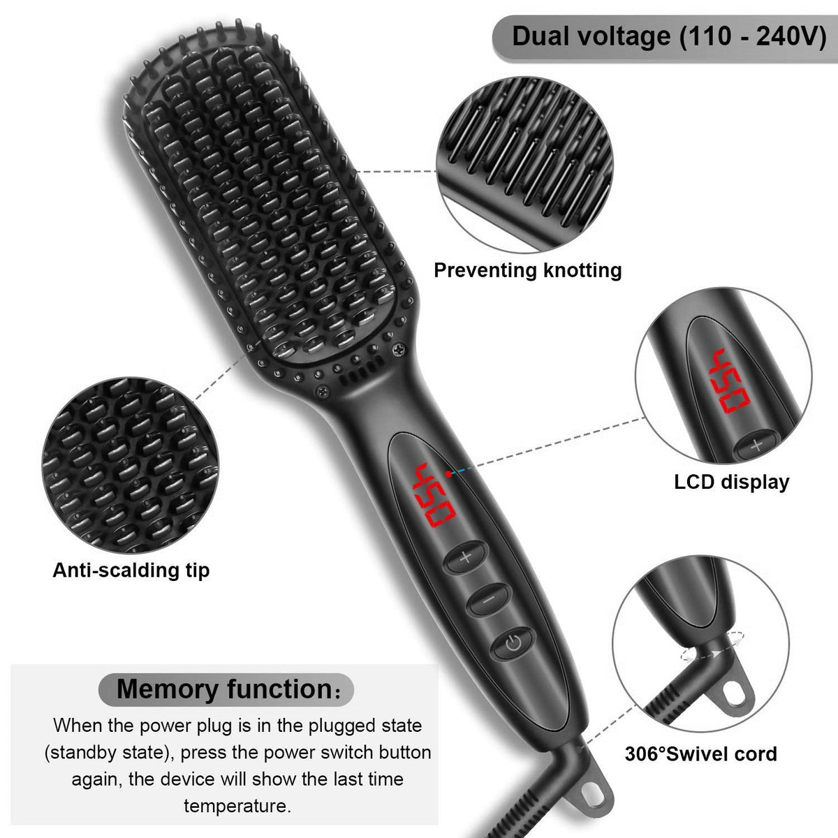 2-In-1 Ionic Hair Straightener Beard Comb Sell My Stuff