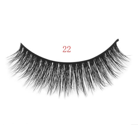3D mink eyelashes 3 pairs of natural fiber long false eyelashes Elyvora LLC