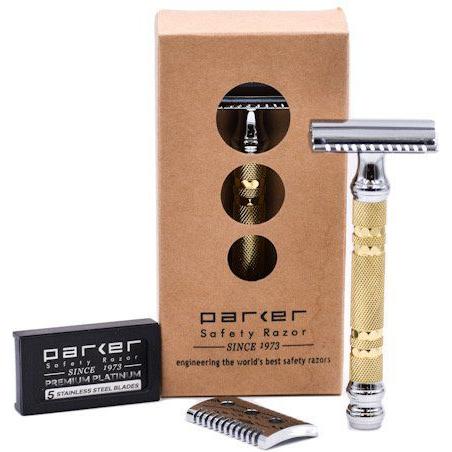 Parker 69CR Convertible With Open & Closed Comb Plates Safety Razor Pasteur Pharmacy