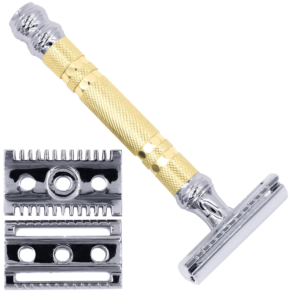 Parker 69CR Convertible With Open & Closed Comb Plates Safety Razor Pasteur Pharmacy