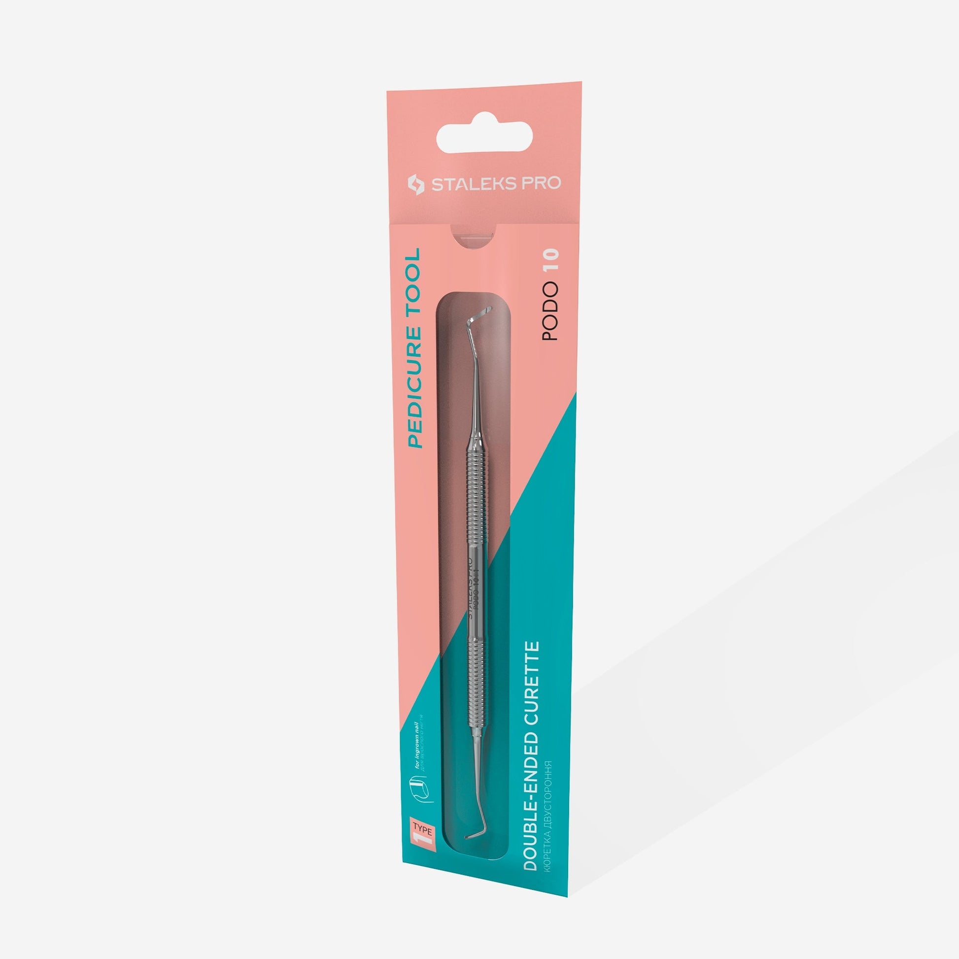 Podology curette PODO 10 TYPE 1 (double-ended curette) Lunali Nail Supply