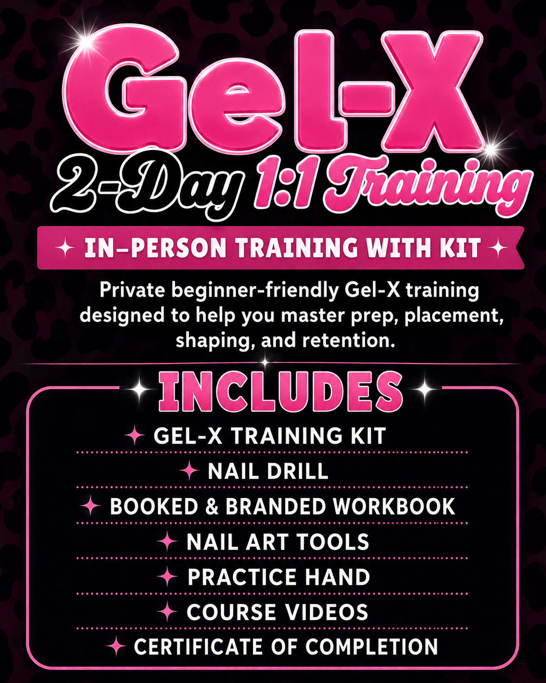 TheNailGoatCo Gel-X Training With Kit (in-person class) TheNailGoat.Co