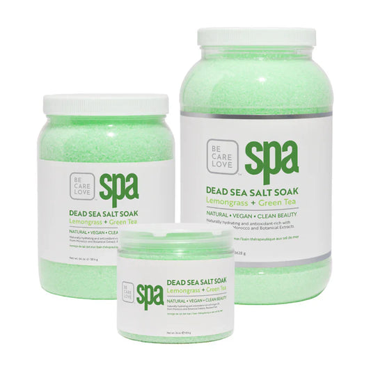 BCL Spa - Lemongrass + Green Tea - Dead Sea Salt Soak Queen Nails & Beauty Supplies