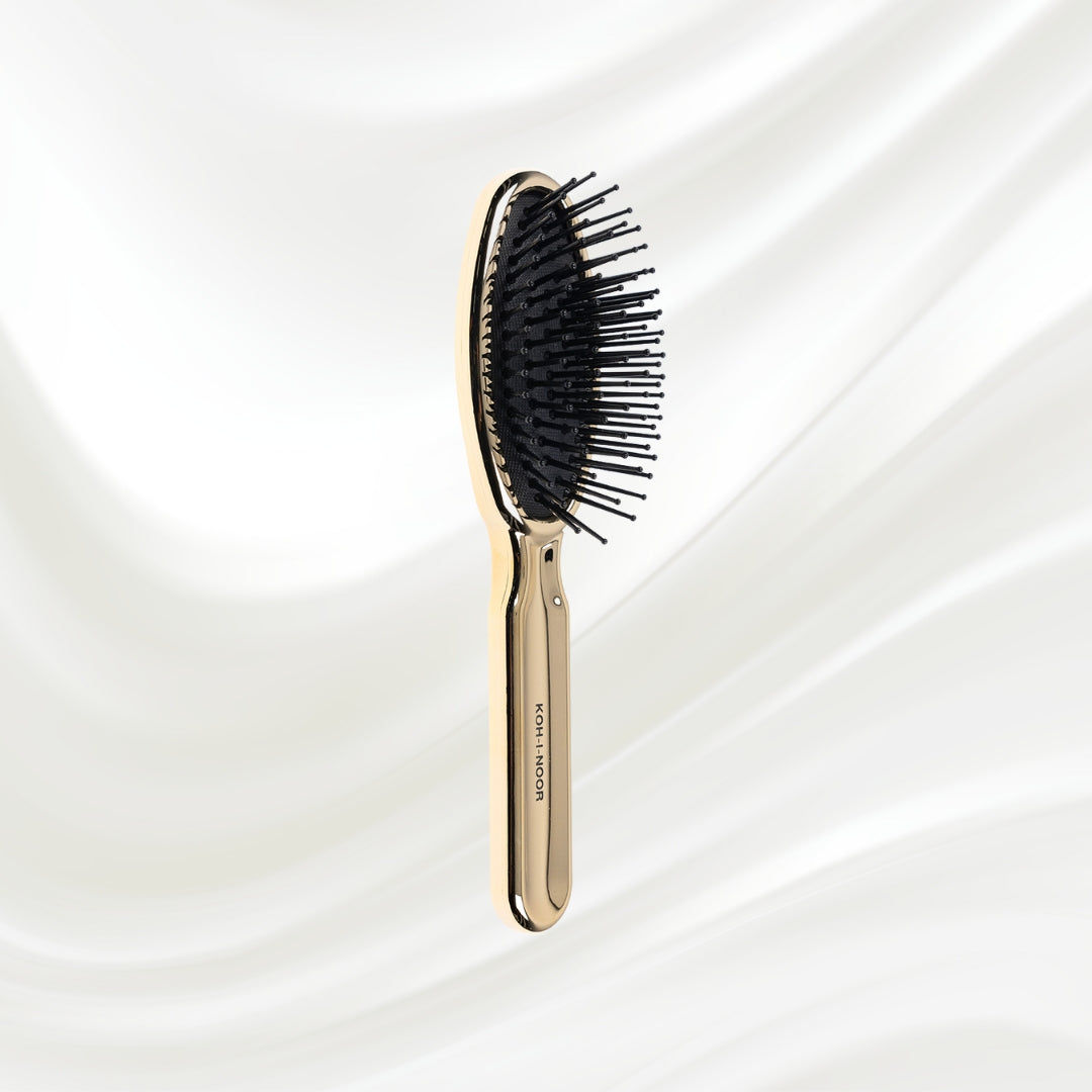 Metallic Pneumatic Oval Synthetic Pin Hairbrush KOH-I-NOOR Beauty USA