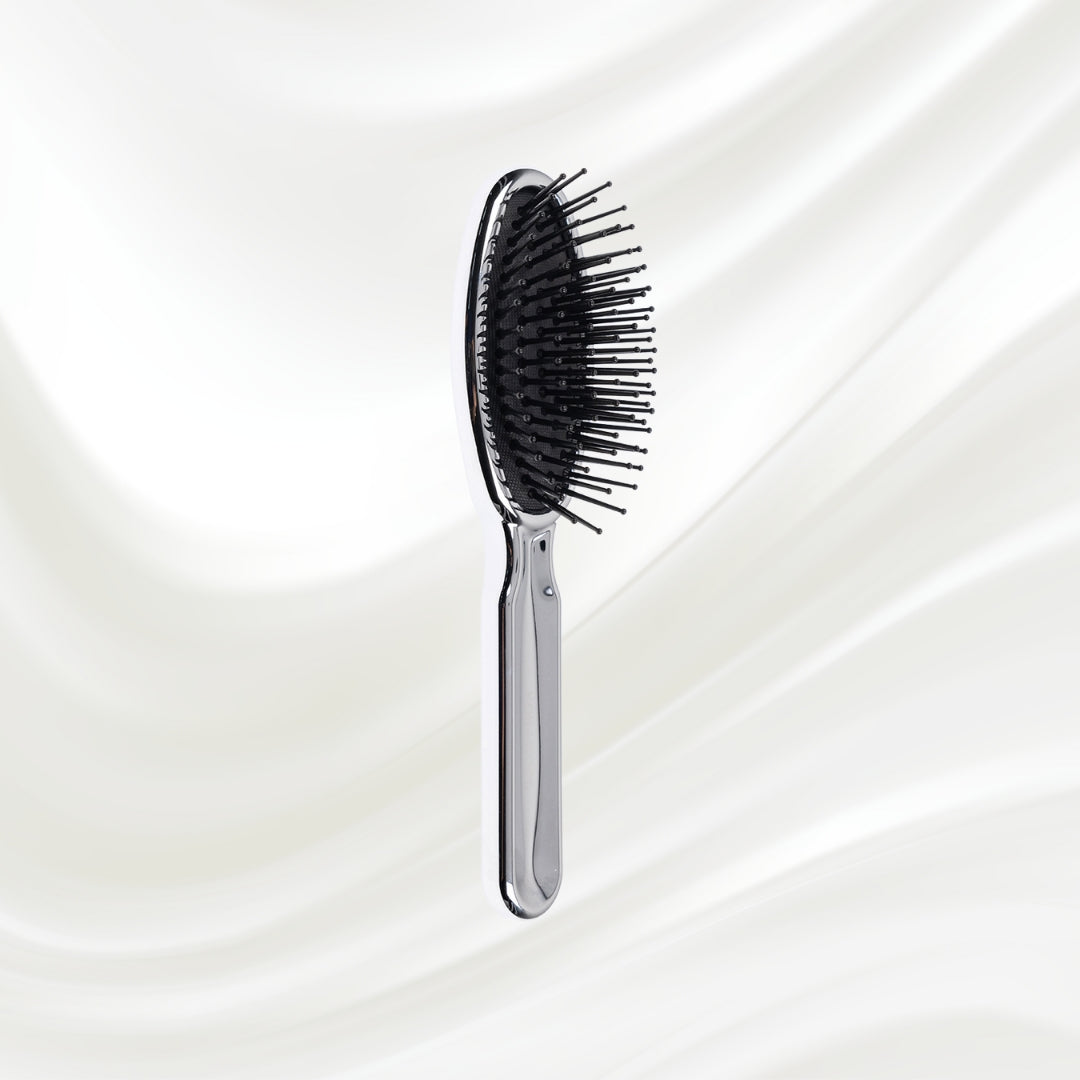 Metallic Pneumatic Oval Synthetic Pin Hairbrush KOH-I-NOOR Beauty USA
