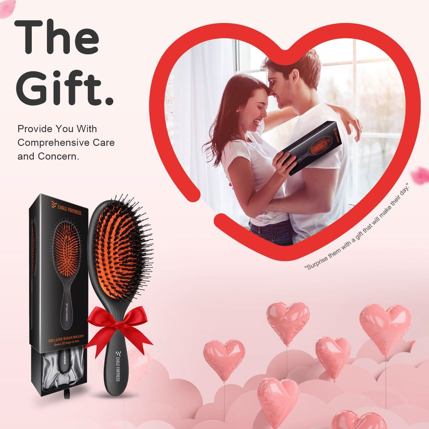 Eagle Fortress Glidease Boar Hairbrush The Beauty Box