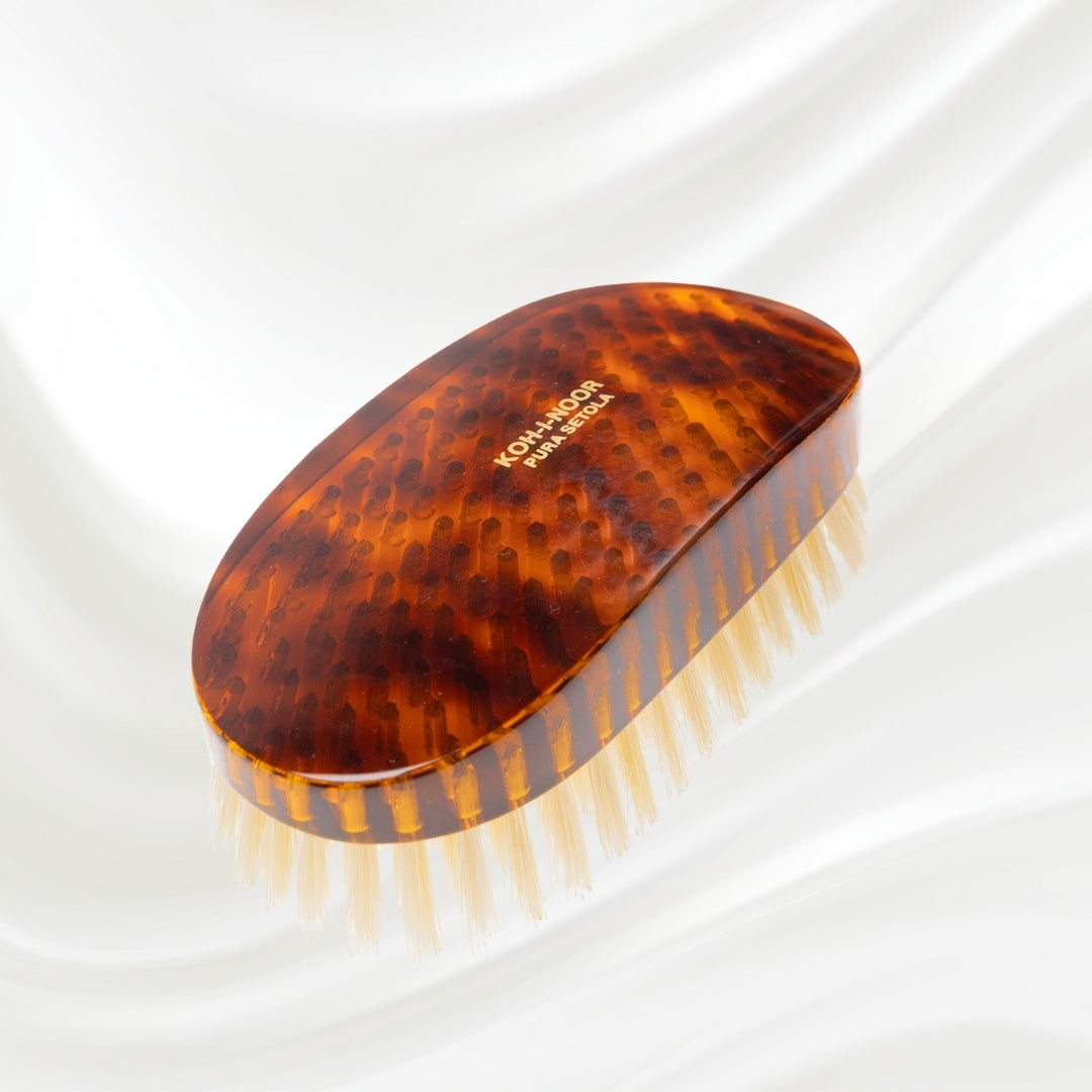 Jaspè Military Natural Bristle Brush - Men's Hair & Beard Grooming KOH-I-NOOR Beauty USA
