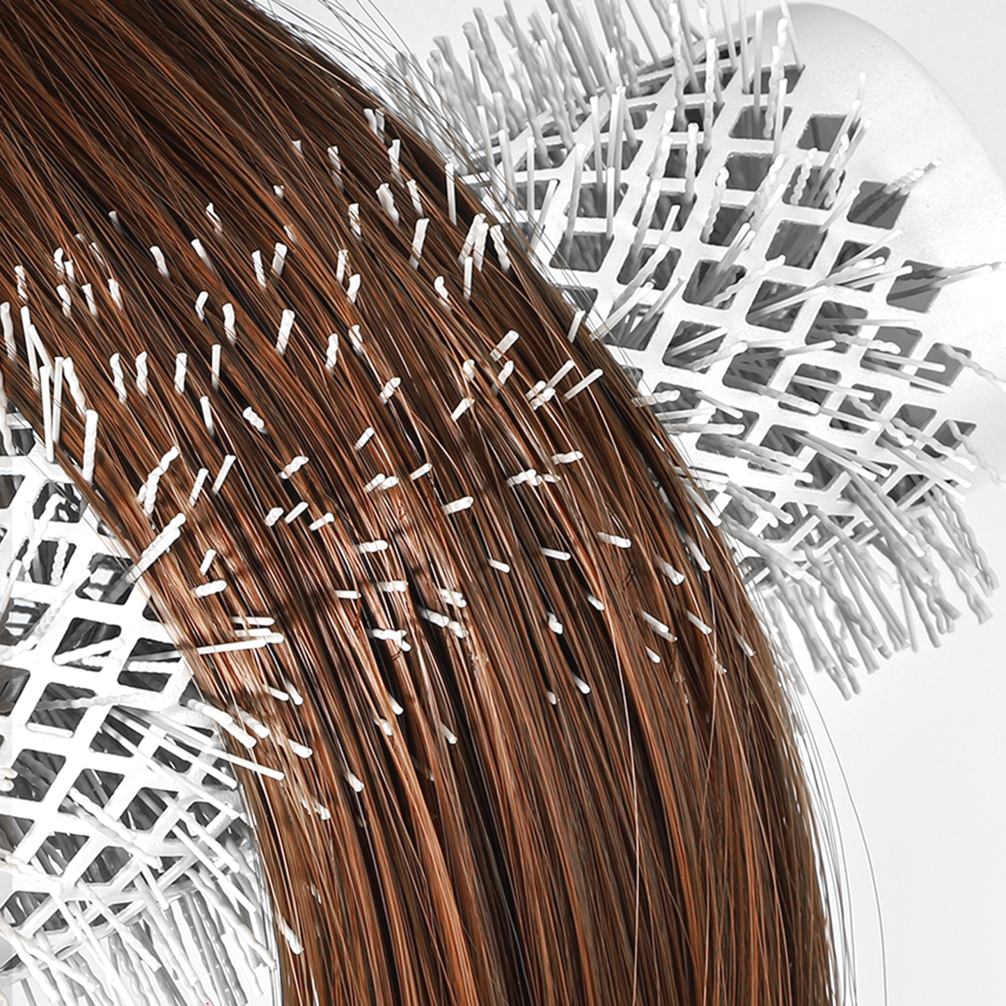 Eagle Fortress XL Ceramic + Ionic Round Hair Brush 1.69 in - Grey The Beauty Box
